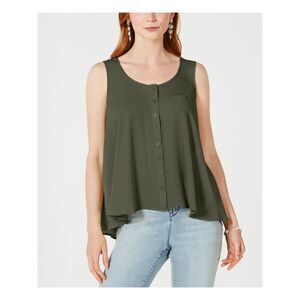 STYLE & COMPANY Womens Swing Sleeveless Scoop Neck Cocktail Blouse